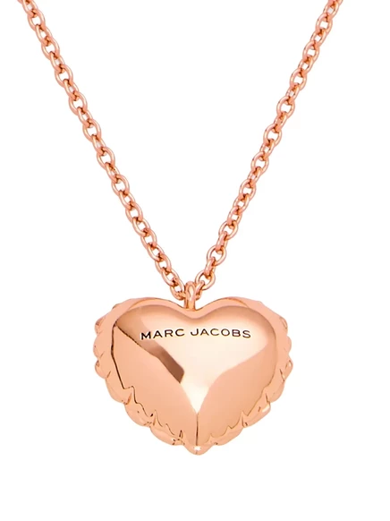 Женское ожерелье Marc Jacobs The Balloon Heart позолоченное, розовое