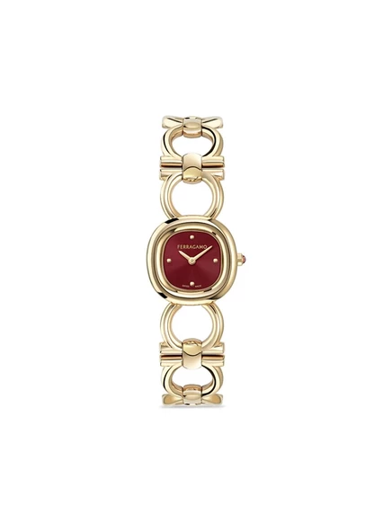 Ferragamo Двойной Ганчини 25 мм red