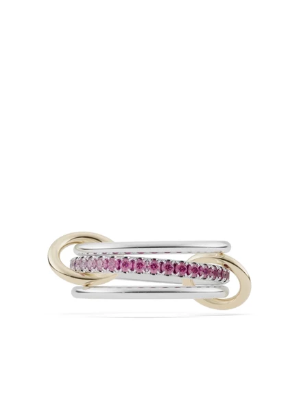 Кольцо Spinelli Kilcollin, 18K золото, розовые сапфиры