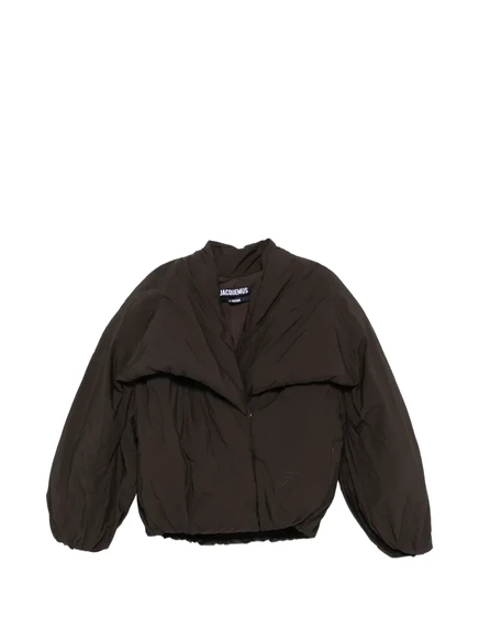 Женский пуховик Jacquemus The Paysan с шалевым воротником, коричневый