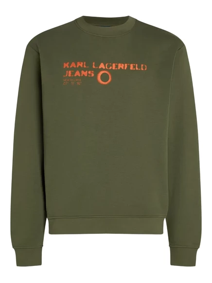Мужской свитшот Karl Lagerfeld Jeans Eclipse с логотипом, хаки