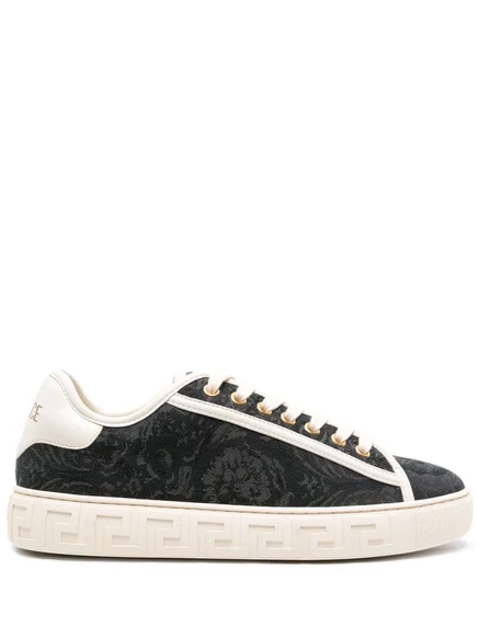 Женские кроссовки Versace Barocco Greca, черные