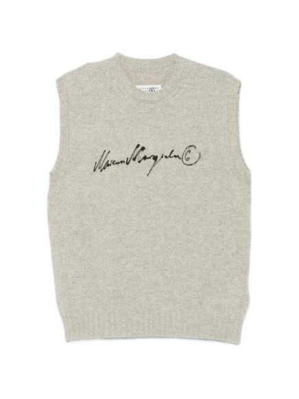Мужская майка MM6 Maison Margiela с логотипом, серая
