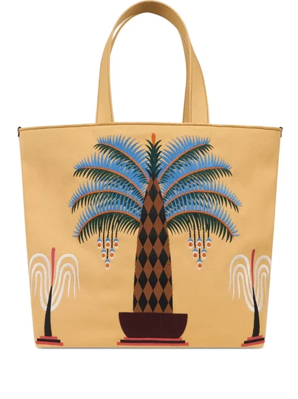 Холщовая сумка-тоут ETRO x Agostino Iacurci yellow