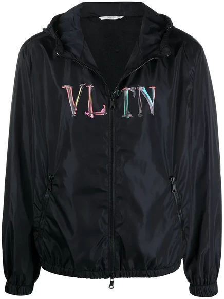 Куртка с капюшоном Valentino Garavani VLTN blue