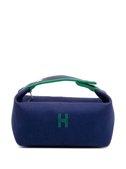 Женская сумка-клатч Hermès Small Canvas Bride A Brac, синяя