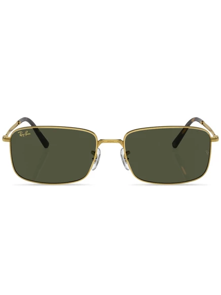 Солнцезащитные очки в прямоугольной оправе Ray-Ban gold