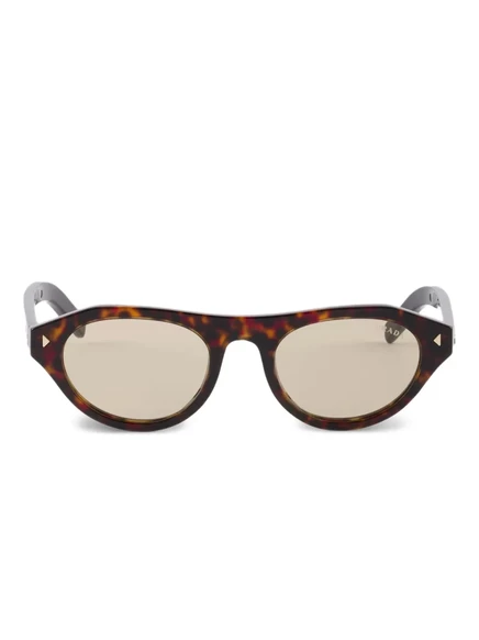 Солнцезащитные очки с заклепками Prada Eyewear  brown
