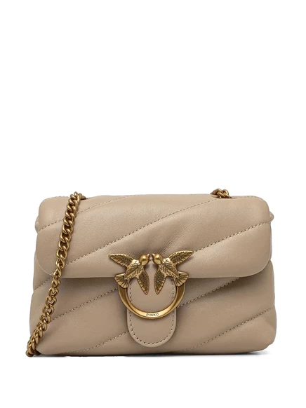 Слоеная сумка PINKO Love через плечо neutrals