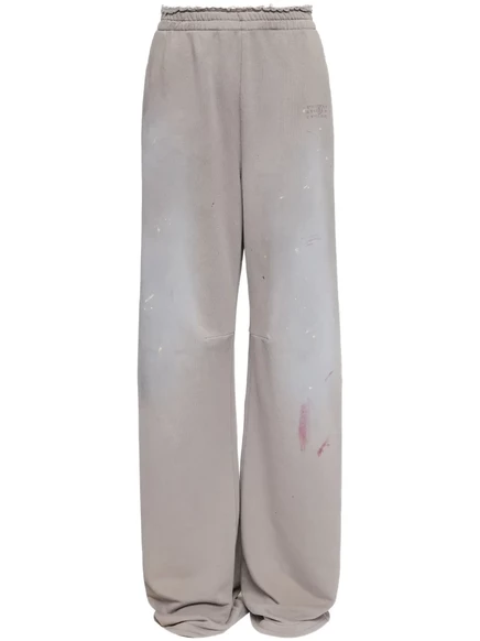 Спортивные брюки MM6 Maison Margiela от брызг краски  neutrals