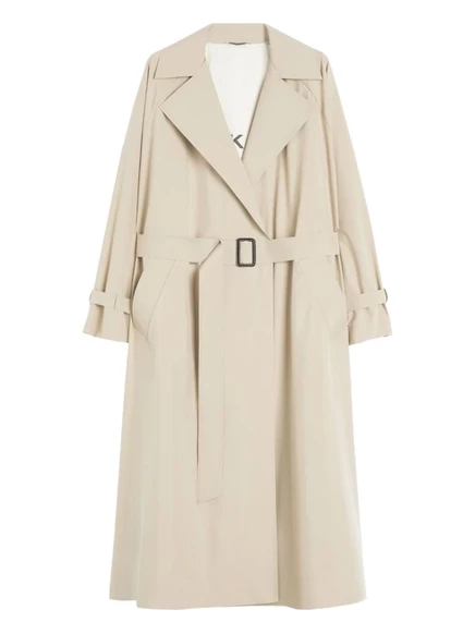 Тренч-пальто выходного дня Max Mara с поясом и манжетами neutrals