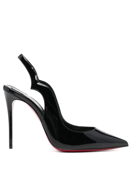 Туфли-лодочки Christian Louboutin Hot Chick на плоской подошве 110 мм black