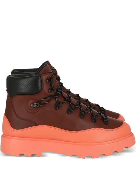 Мужские трекинговые ботинки Palm Angels x Moncler Peka Trek, коричнево-розовые