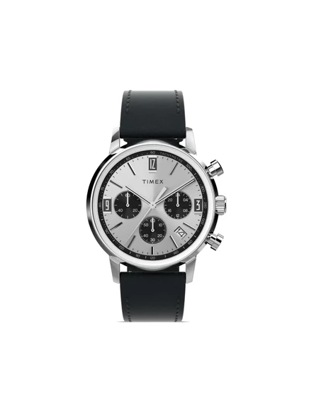 Мужские часы Timex Marlin 40 мм из стали, серебристые
