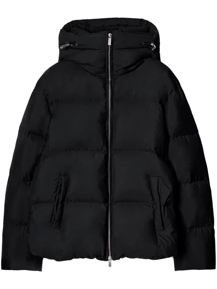 Белоснежная стеганая куртка на молнии black
