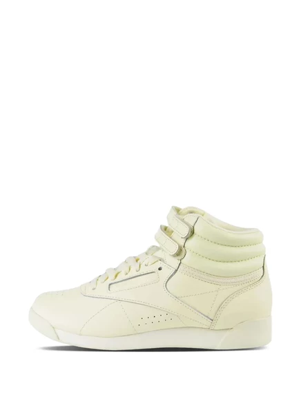 Женские высокие кроссовки Reebok Freestyle Hi, светло-желтые