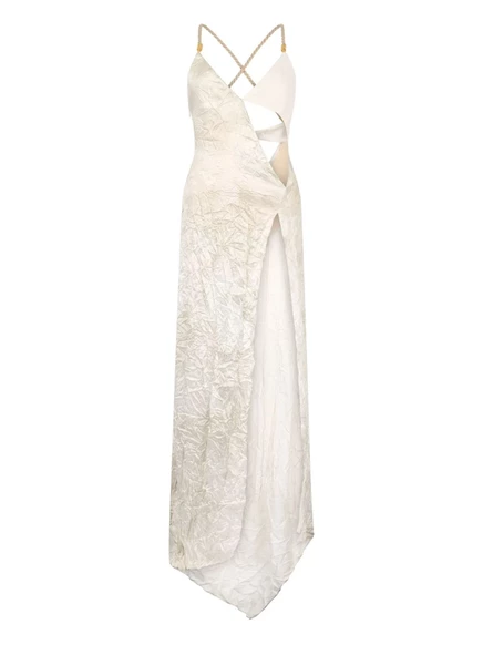 Платье с эффектом складок от Roberto Cavalli neutrals