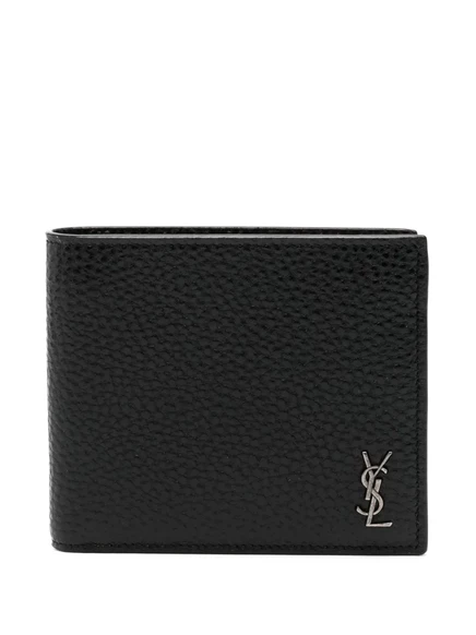 Мужской кошелек Saint Laurent Cassandre East/West, черный