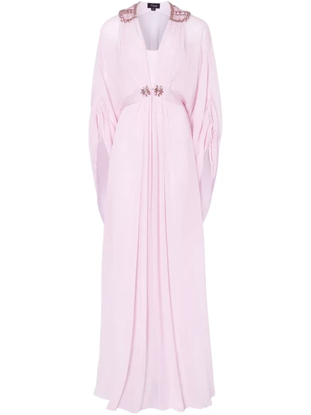 Макси-платье с украшением Temperley London pink