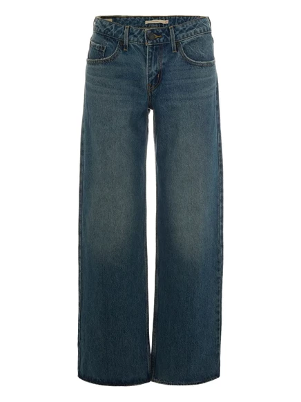 Женские пятикарманные джинсы Levi's прямого кроя, синие