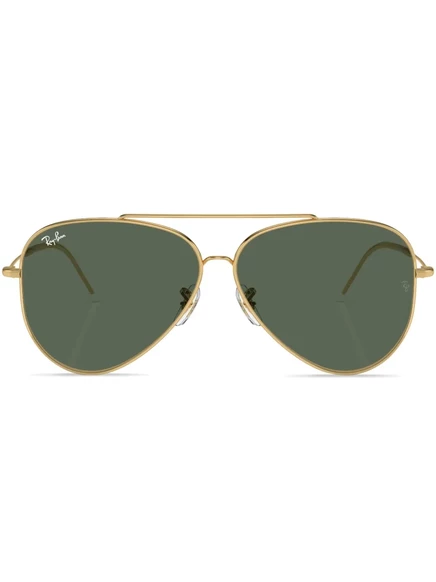 Унисекс очки Ray-Ban Aviator Reverse, золотые