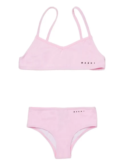 Бикини для девочек Marni Kids с логотипом, розовое