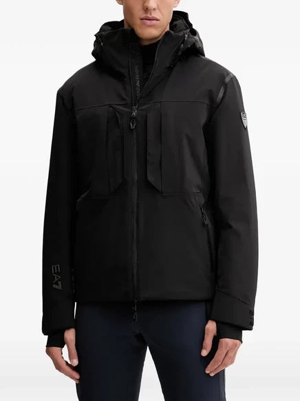 Мужская лыжная куртка EA7 Emporio Armani, черная
