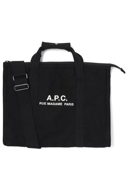 Холщовая сумка-тоут A.P.C. Récupération black