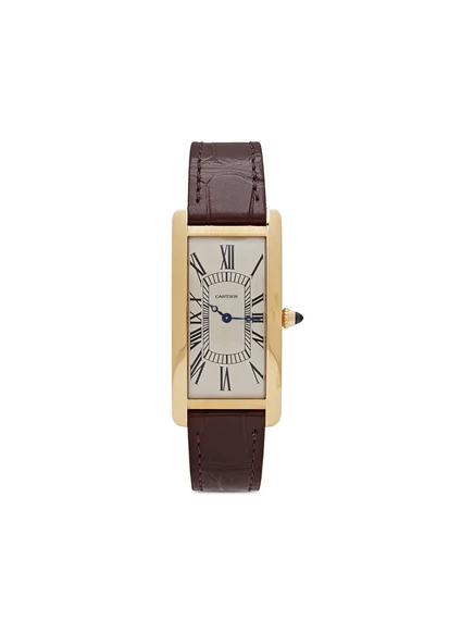 Часы Cartier Tank Cintrée 100th, 23×44,7 мм, коричневые