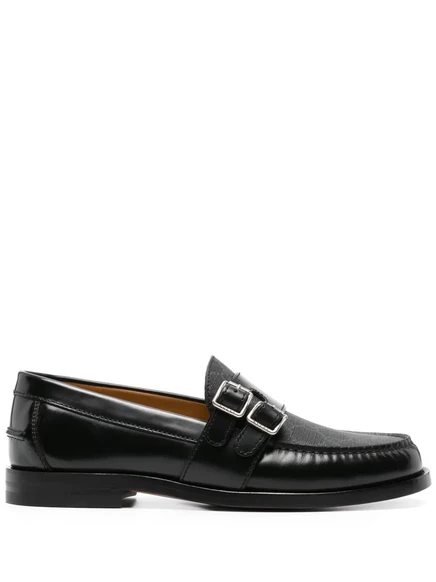 Кожаные мокасины Gucci GG Supreme black