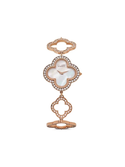 Женские часы Van Cleef & Arpels Alhambra 27 мм, розовое золото