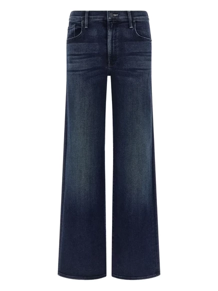 Женские джинсы Mother mid-rise широкие, синие