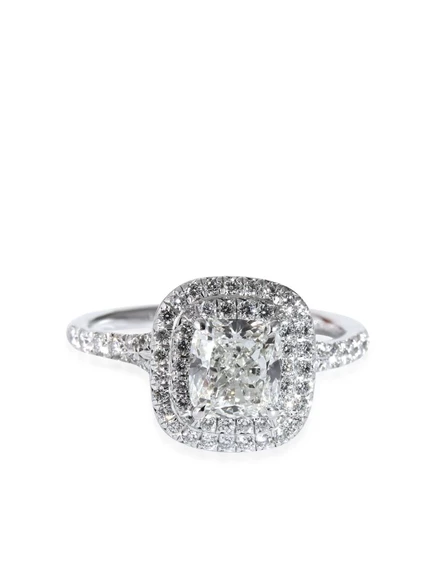 Женское кольцо Tiffany & Co. Soleste, платина, 1,5 карат, белое