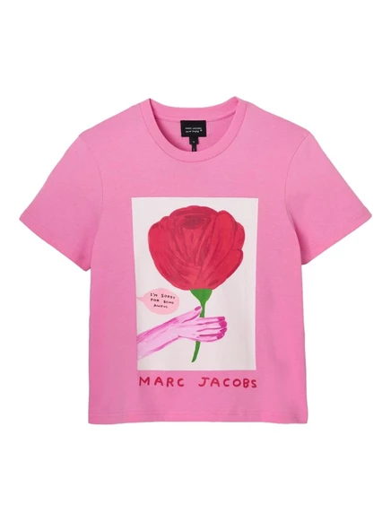 Женская футболка Marc Jacobs Oh Rose, розовая