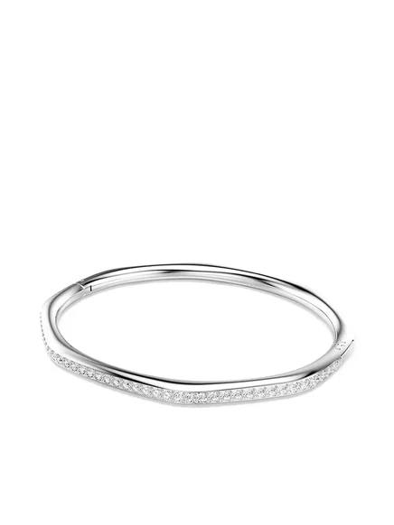 Браслет, украшенный гранеными кристаллами Swarovski silver