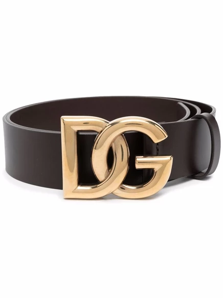 Мужской ремень Dolce & Gabbana «DG», коричневый