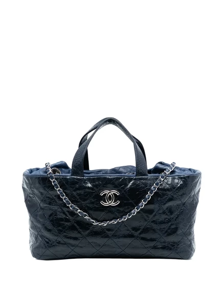 Женская сумка CHANEL Pre-Owned Portobello стёганая, синяя