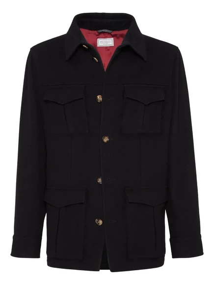 Мужская кашемировая куртка Brunello Cucinelli, черная