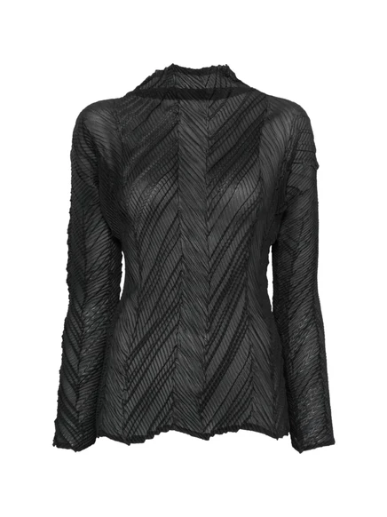 Женский топ Issey Miyake с плиссировкой, черный