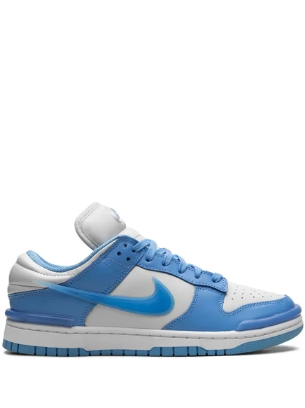 Женские кеды Nike Dunk Low Twist, бело-голубые