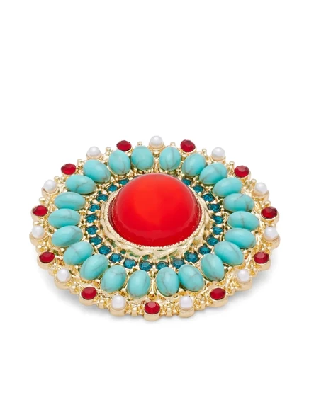 Женская брошь HZMER JEWELLERY со стразами, золотистая
