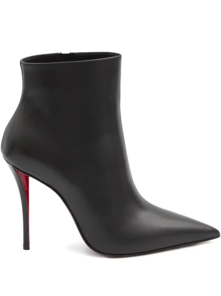 Сапоги на шпильке с острым носком от Christian Louboutin 100 мм Miss Z black