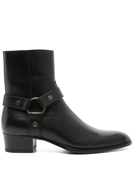 Сапоги Saint Laurent 40mm Wyatt Harness black