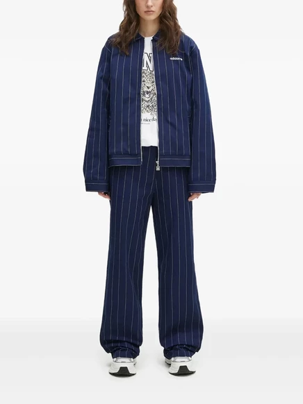 куртка adidas на молнии в тонкую полоску blue