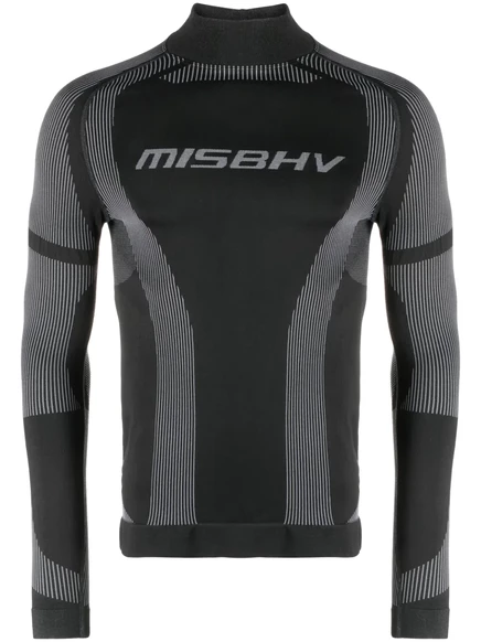 Компрессионный топ с логотипом MISBHV black