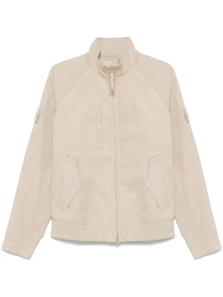 Мужской бомбер Stone Island Alcantara Ghost из алькантары, песочно-бежевый