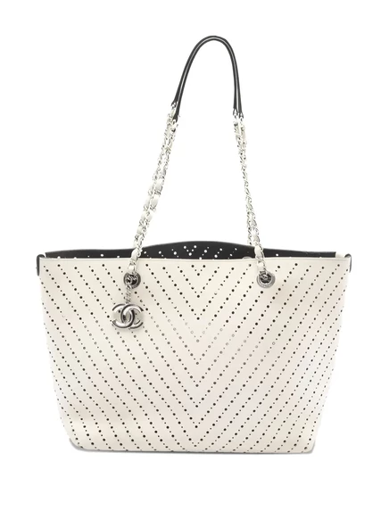 Женская сумка-тоут CHANEL Coco-mark, белая