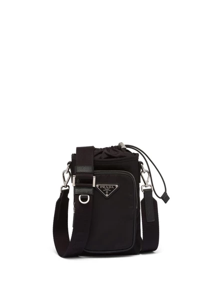Мужская сумка-чехол Prada Re-Nylon для смартфона, черная