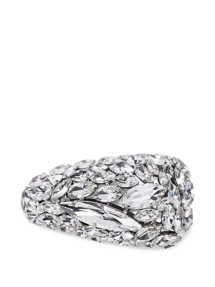 Треугольная заколка для волос, украшенная кристаллами silver