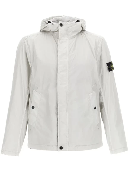 Мужская ветровка Stone Island garment-dyed, серая